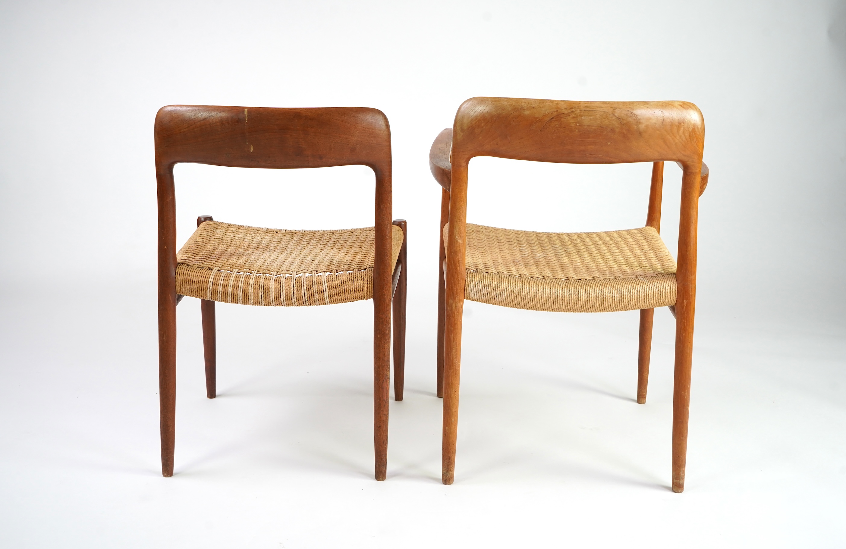Niels Otto Møller (Danish, 1920-1982) for JL Møllers Møbelfabrik: A set of ten teak dining chairs